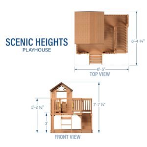 Scenic Heights Wooden Playhouse